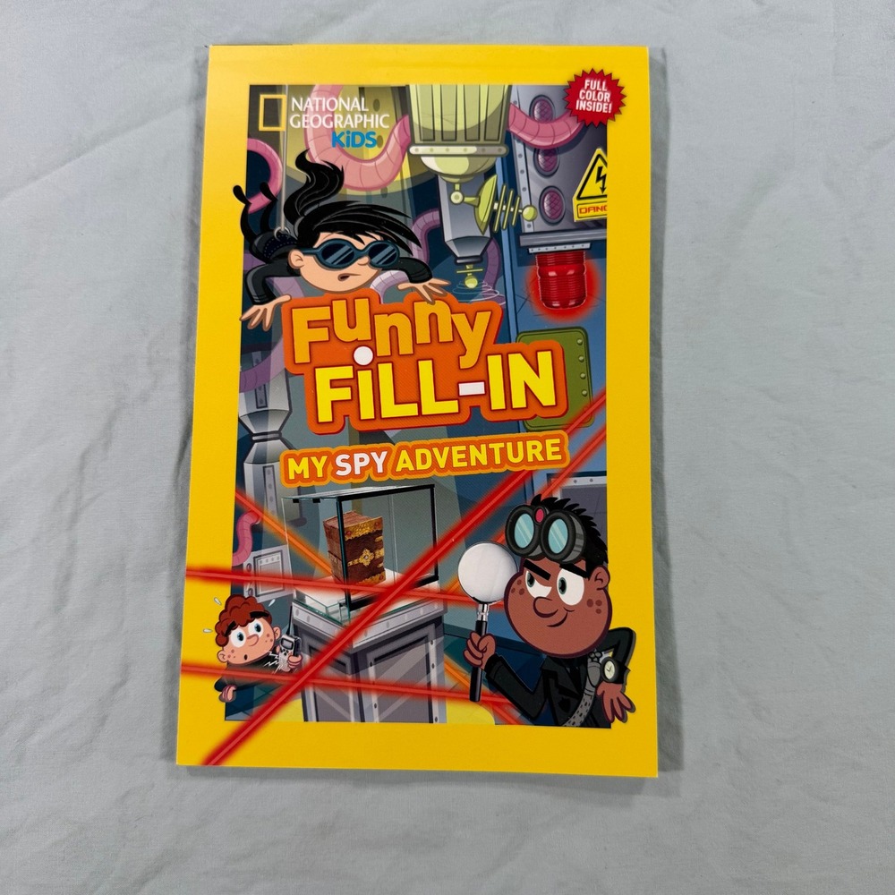 National Geographic Kids Funny Fill-In My Spy Adventure Activity Book Paperback